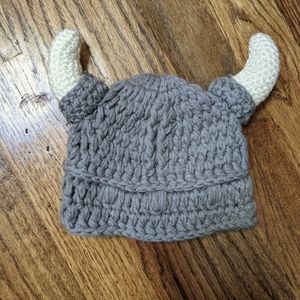 Viking baby knit hat